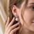 925 silver crown pearl stud earrings for women