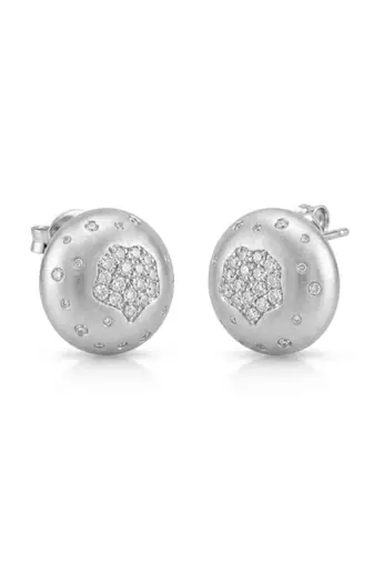 925 silver hexa spark stud earrings for women