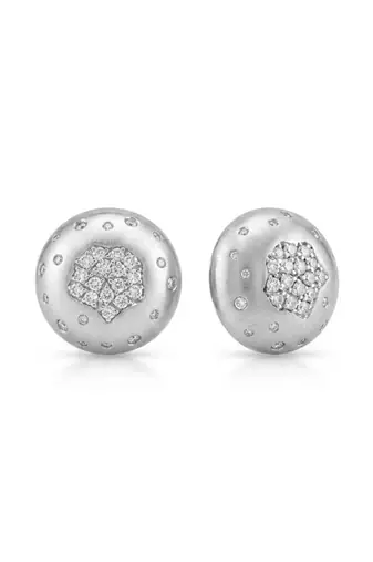 925 silver hexa spark stud earrings for women