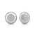 925 silver hexa spark stud earrings for women