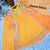Mustard faux georgette digital print work with real mirror work kids kurta set