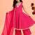 Mustard faux georgette digital print work with real mirror work kids kurta set