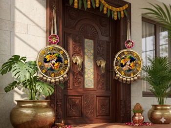 handmade hanging traditional design decorative for home wall decoration (pack of 2) 1