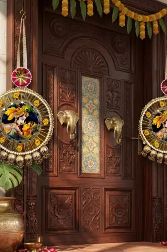handmade hanging traditional design decorative for home wall decoration (pack of 2)