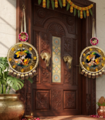 handmade hanging traditional design decorative for home wall decoration (pack of 2)