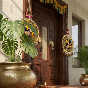 handmade hanging traditional design decorative for home wall decoration (pack of 2) 3