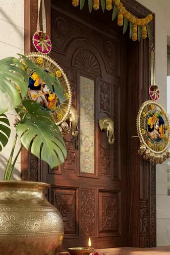 handmade hanging traditional design decorative for home wall decoration (pack of 2)