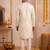 Men multicolor synthetic silk hand work & machine embroidery work navratri kurta set