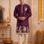 Men multicolor synthetic silk hand work & machine embroidery work navratri kurta set