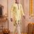 Men multicolor synthetic silk hand work & machine embroidery work navratri kurta set