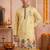 Men multicolor synthetic silk hand work & machine embroidery work navratri kurta set