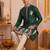Men multicolor synthetic silk hand work & machine embroidery work navratri kurta set
