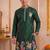 Men multicolor synthetic silk hand work & machine embroidery work navratri kurta set