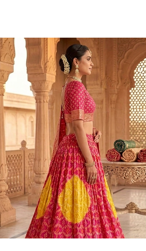new rajasthani bhandhni lehaga choli dress 2
