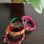  multicolour handcrafted fabric kundan & ghugri bangles (set of 4)