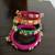  multicolour handcrafted fabric kundan & ghugri bangles (set of 4)