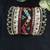  handcrafted kundan & mirror work thread bangle set