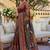 Ethnic Motif Mirror work silk blend saree With Blouse