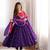 Purple Roman Silk Anarkali Gown with Real Sequence Work & Kota Dupatta 