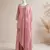 Baby pink embroidery Blend Tissue sharara 