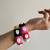  multicolour thread-wrapped cowrie shell bangle set
