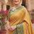 Aarna heritage yellow cotton silk saree