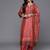Bandhani Printed Regular Chanderi Silk Kurta with Trousers & With Dupatta