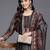Ethnic Motifs Printed Regular Chanderi Silk Kurta with Trousers & With Dupatta