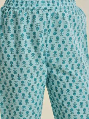 Floral Printed Regular Kurta with Trousers & With Dupatta 3