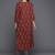 Women Rust Floral Printed Pure Cotton Kurta with Palazzos