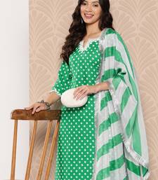Bandhani Printed Sequinned Kurta with Palazzos & Dupatta