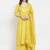 Women Yellow Solid Kurti with Palazzos & Dupatta