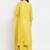 Women Yellow Solid Kurti with Palazzos & Dupatta