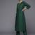 Women Green Ethnic Motifs Embroidered Kurta with Trousers & Dupatta