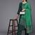 Women Green Ethnic Motifs Embroidered Kurta with Trousers & Dupatta