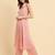 Pink Floral Printed Regular Kurta with Trousers