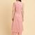 Pink Floral Printed Regular Kurta with Trousers