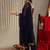 Woven Design Shoulder Straps Anarkali Kurta & Trousers With Dupatta