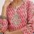 Pink Ethnic Motifs Printed Thread Work Straight Kurta & Trousers With Dupatta
