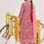 Pink Ethnic Motifs Printed Thread Work Straight Kurta & Trousers With Dupatta
