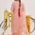 Floral Embroidered Sequinned Kurta & Trousers With Dupatta