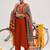 Floral Yoke Design Regular Kurta with Trousers & With Dupatta