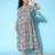 Printed Silk Georgette Kurta with Trousers