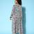 Printed Silk Georgette Kurta with Trousers