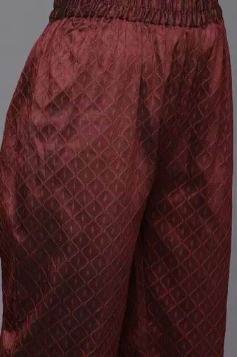 Women Ethnic Motifs Embroidered Sequinned Kurta with Trousers & With Dupatta