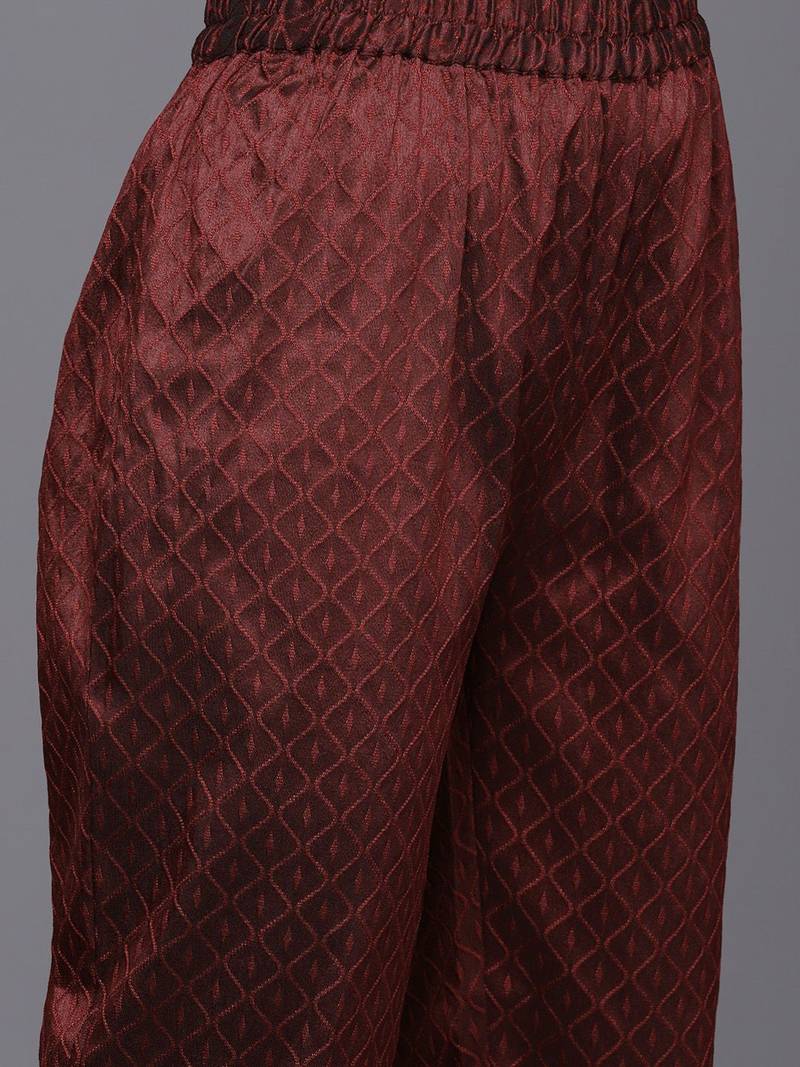 Women Ethnic Motifs Embroidered Sequinned Kurta with Trousers & With Dupatta
