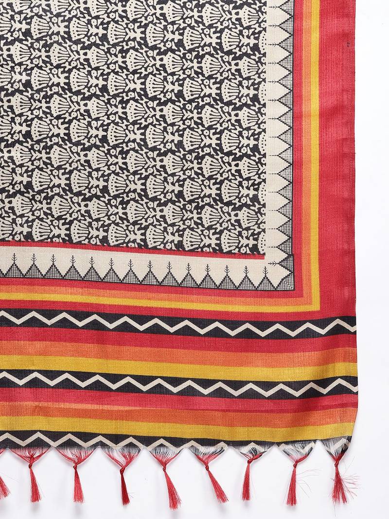 Women Ethnic Motifs Embroidered Sequinned Kurta with Trousers & With Dupatta