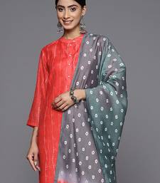 Printed Regular Kurta With Trousers & With Dupatta