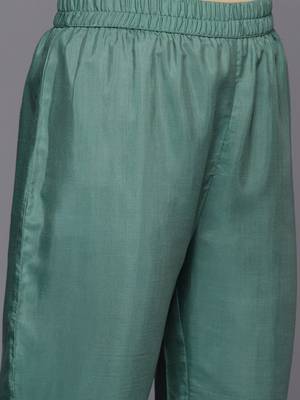 Printed Regular Kurta With Trousers & With Dupatta 4