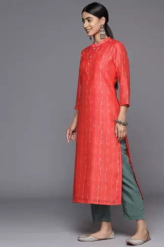 Printed Regular Kurta With Trousers & With Dupatta